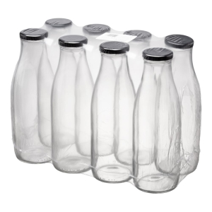 Butelka 750ml z zakrętką fi48 8 sztuk